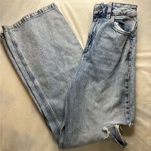 garage denim jeans with side rips